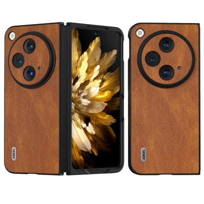 ABEEL For Oppo Find N3 5G Case Retro Leather Coated PC Phone Cover