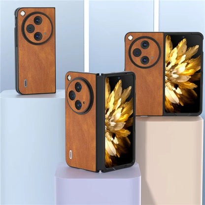 ABEEL For Oppo Find N3 5G Case Retro Leather Coated PC Phone Cover