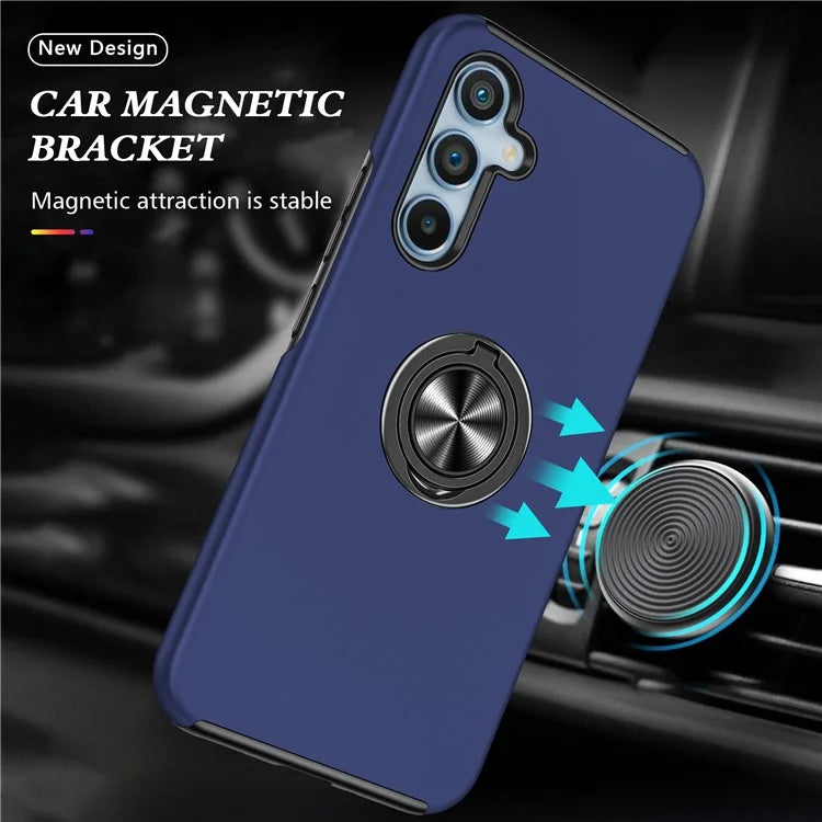 For Samsung Galaxy S23 FE Case Ring Kickstand Phone Back Cover