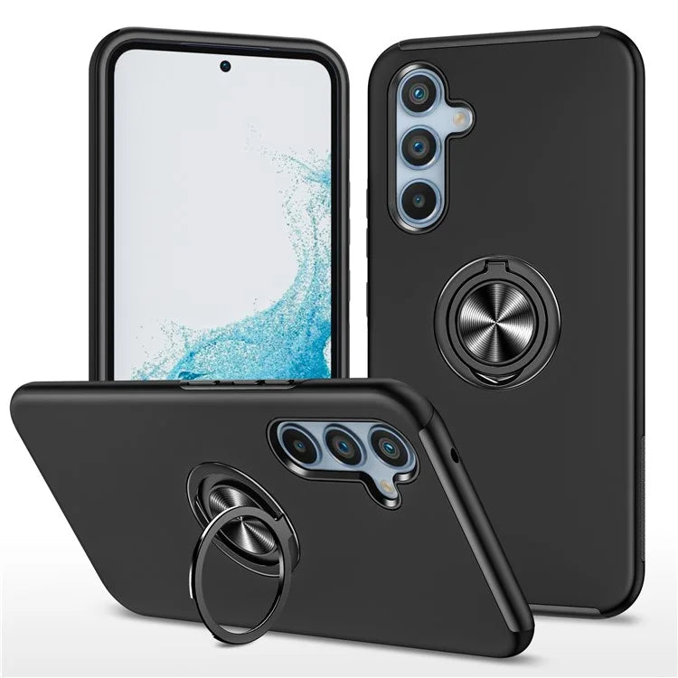 For Samsung Galaxy S23 FE Case Ring Kickstand Phone Back Cover