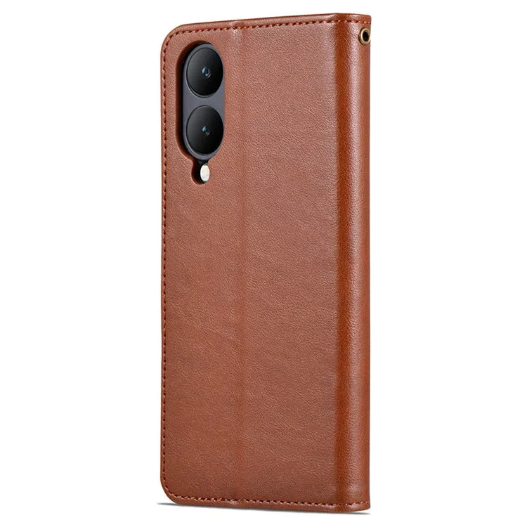 AZNS For vivo Y17s 4G Case Wallet PU Leather Phone Stand Cover