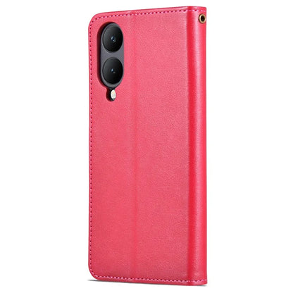 AZNS For vivo Y17s 4G Case Wallet PU Leather Phone Stand Cover