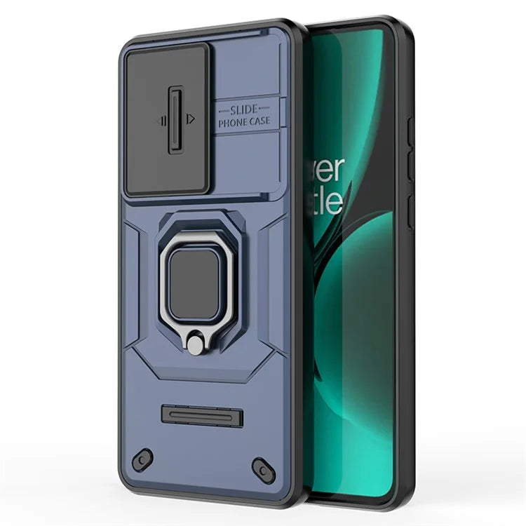 For OnePlus Nord CE3 5G Case Kickstand Phone Cover with Slide Lens Protector