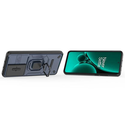 For OnePlus Nord CE3 5G Case Kickstand Phone Cover with Slide Lens Protector