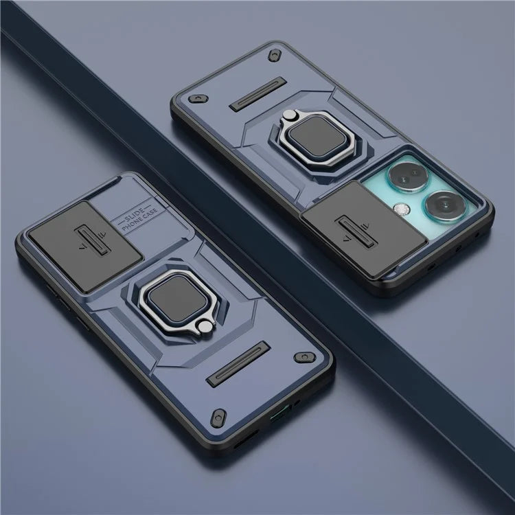 For OnePlus Nord CE3 5G Case Kickstand Phone Cover with Slide Lens Protector