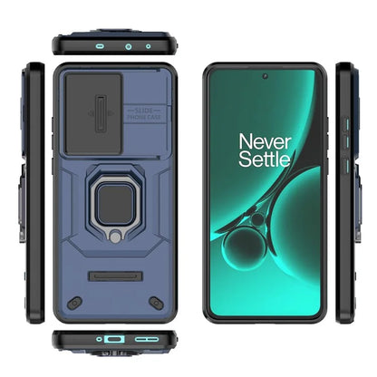 For OnePlus Nord CE3 5G Case Kickstand Phone Cover with Slide Lens Protector