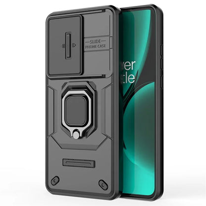 For OnePlus Nord CE3 5G Case Kickstand Phone Cover with Slide Lens Protector
