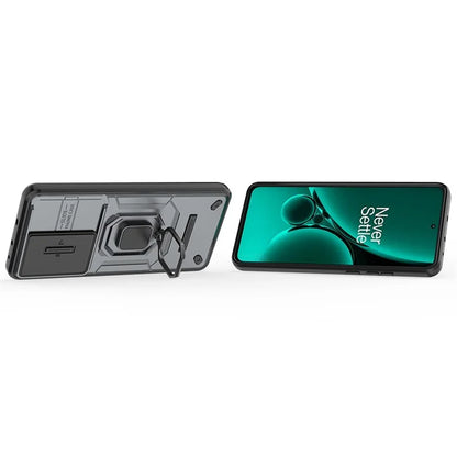 For OnePlus Nord CE3 5G Case Kickstand Phone Cover with Slide Lens Protector