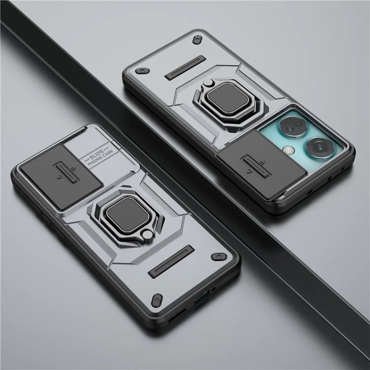 For OnePlus Nord CE3 5G Case Kickstand Phone Cover with Slide Lens Protector