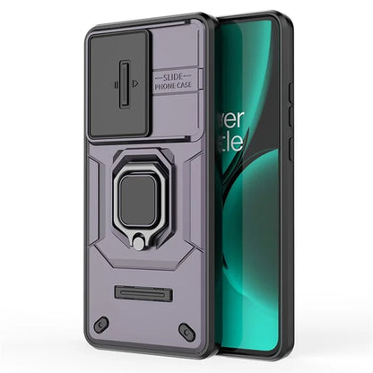 For OnePlus Nord CE3 5G Case Kickstand Phone Cover with Slide Lens Protector