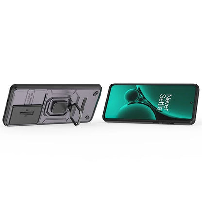 For OnePlus Nord CE3 5G Case Kickstand Phone Cover with Slide Lens Protector
