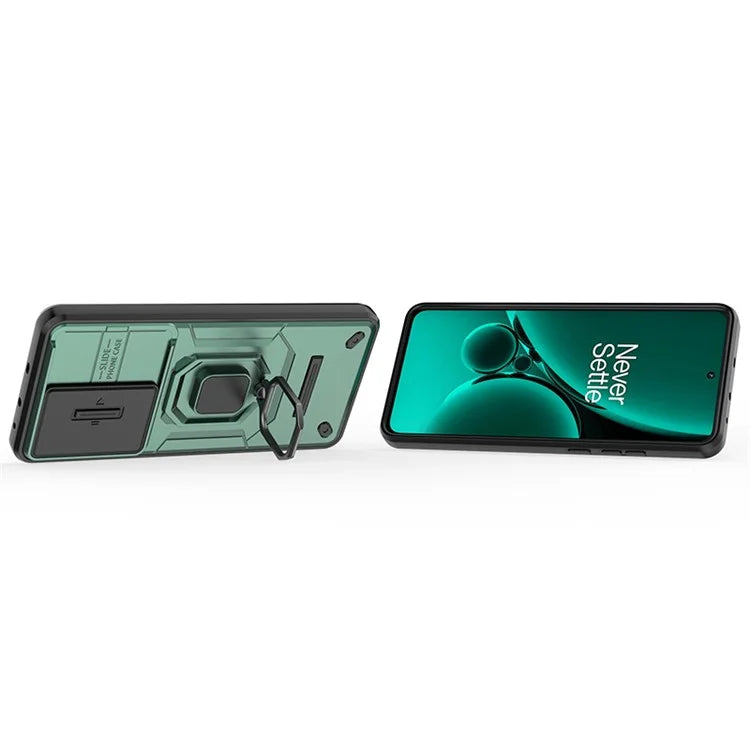 For OnePlus Nord CE3 5G Case Kickstand Phone Cover with Slide Lens Protector