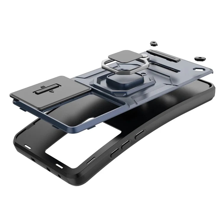 For OnePlus Nord CE3 5G Case Kickstand Phone Cover with Slide Lens Protector