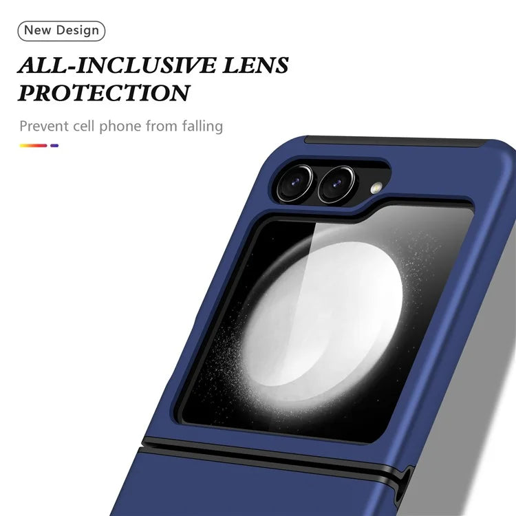 For Samsung Galaxy Z Flip5 5G Case PC+TPU Phone Cover with Ring Kickstand