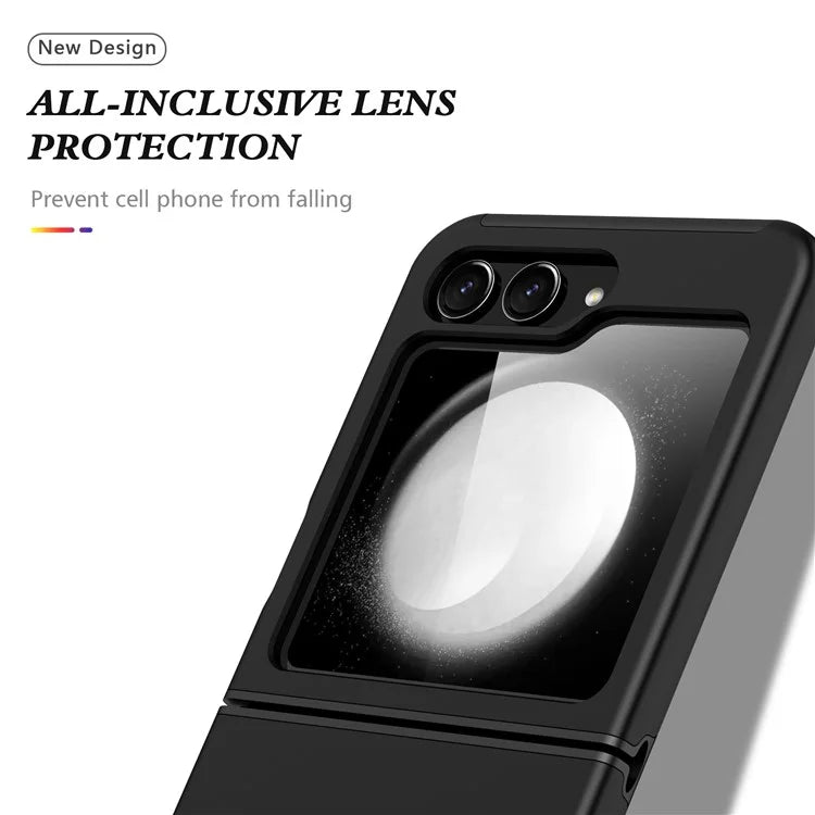 For Samsung Galaxy Z Flip5 5G Case PC+TPU Phone Cover with Ring Kickstand