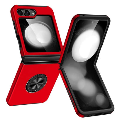 For Samsung Galaxy Z Flip5 5G Case PC+TPU Phone Cover with Ring Kickstand