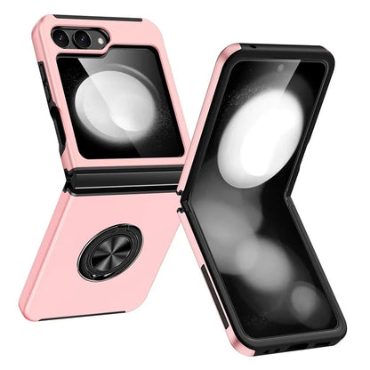 For Samsung Galaxy Z Flip5 5G Case PC+TPU Phone Cover with Ring Kickstand