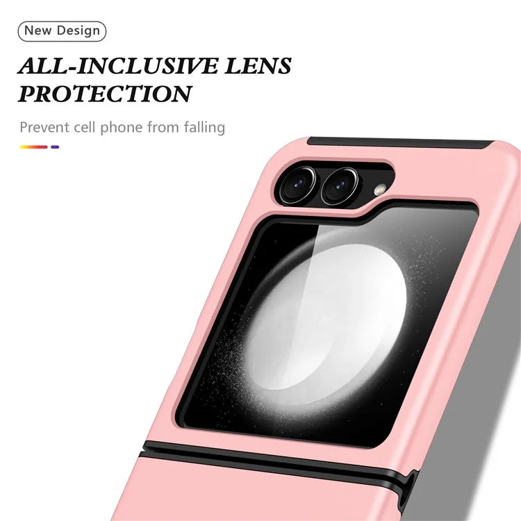 For Samsung Galaxy Z Flip5 5G Case PC+TPU Phone Cover with Ring Kickstand