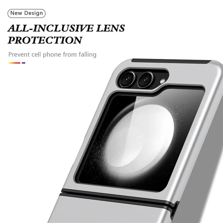 For Samsung Galaxy Z Flip5 5G Case PC+TPU Phone Cover with Ring Kickstand