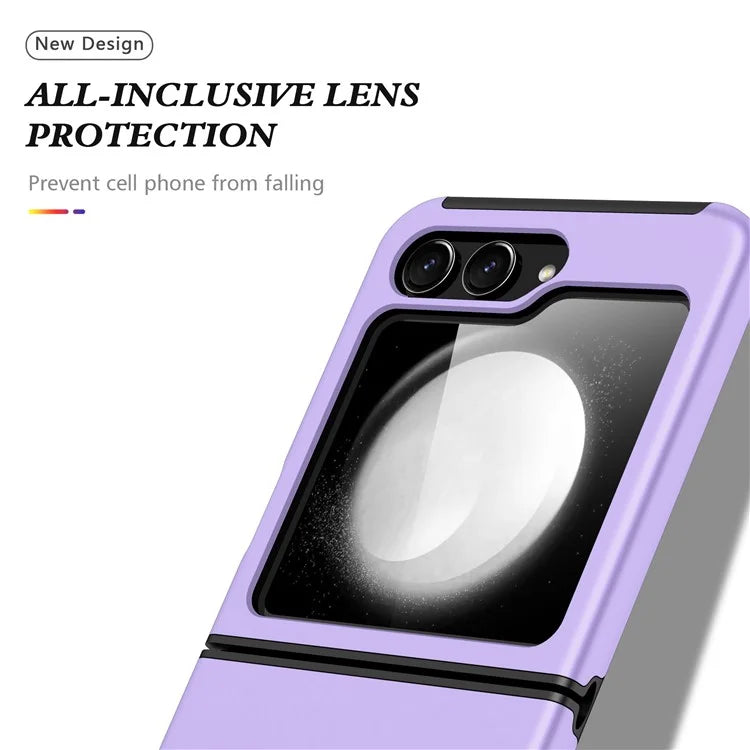 For Samsung Galaxy Z Flip5 5G Case PC+TPU Phone Cover with Ring Kickstand