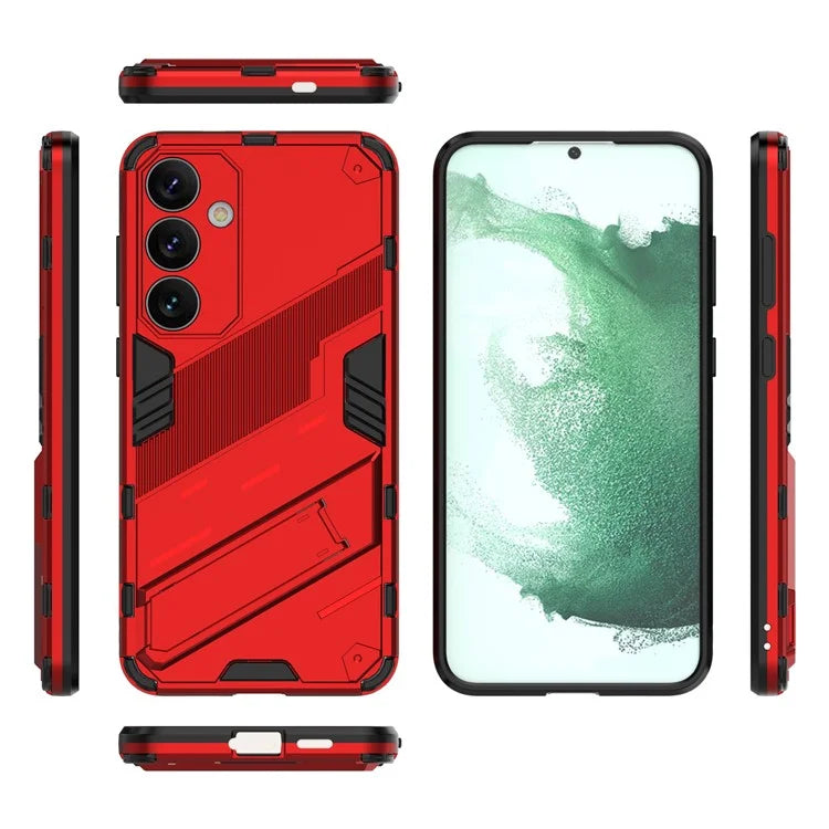 For Samsung Galaxy S24+ Case PC+TPU Phone Cover with Kickstand