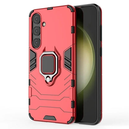 For Samsung Galaxy S24+ Case Ring Holder Kickstand PC+TPU Phone Cover