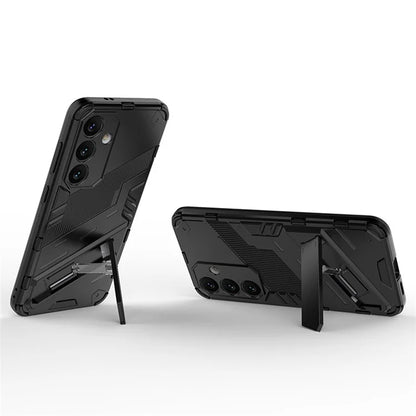 For Samsung Galaxy S24 Case PC+TPU Kickstand Phone Cover
