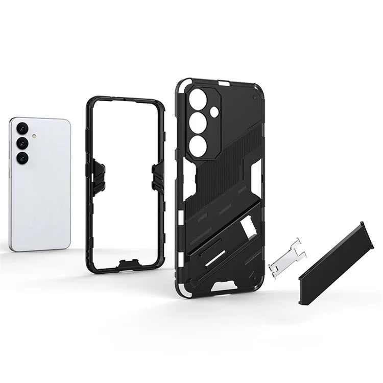 For Samsung Galaxy S24 Case PC+TPU Kickstand Phone Cover