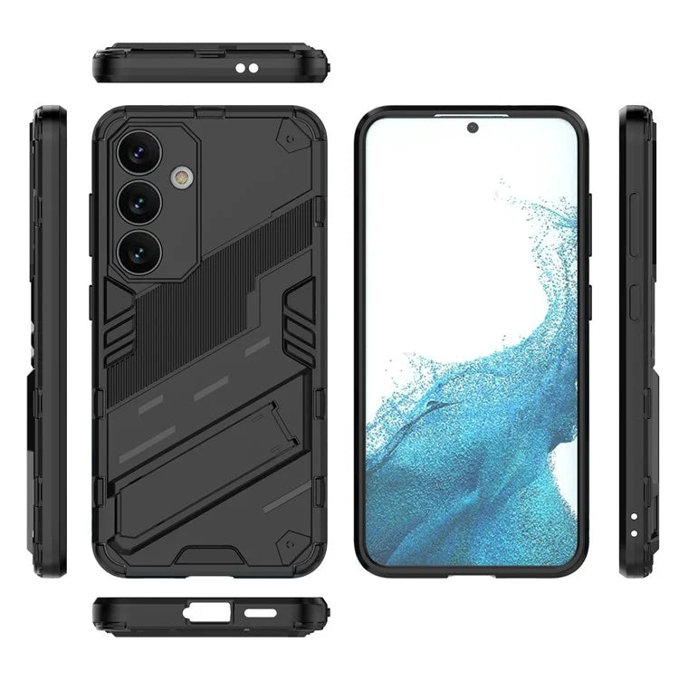 For Samsung Galaxy S24 Case PC+TPU Kickstand Phone Cover