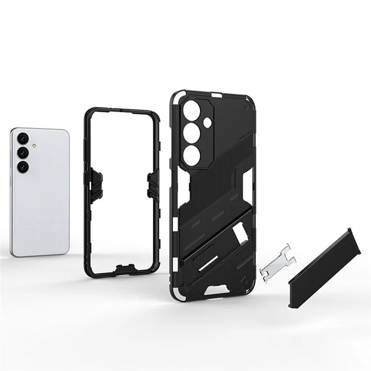 For Samsung Galaxy S24 Case PC+TPU Kickstand Phone Cover