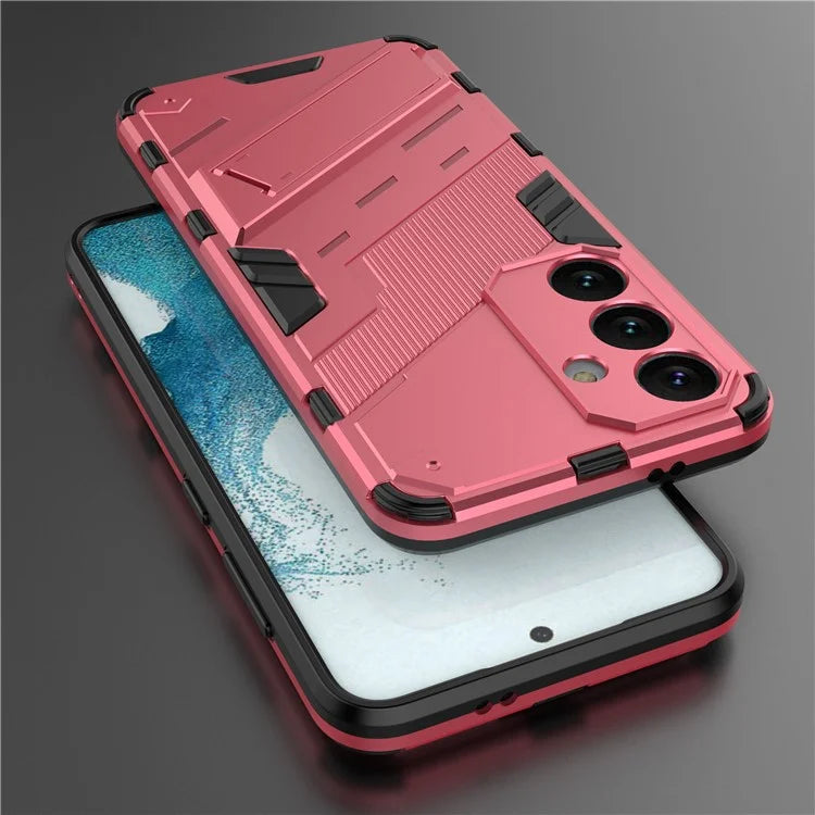 For Samsung Galaxy S24 Case PC+TPU Kickstand Phone Cover