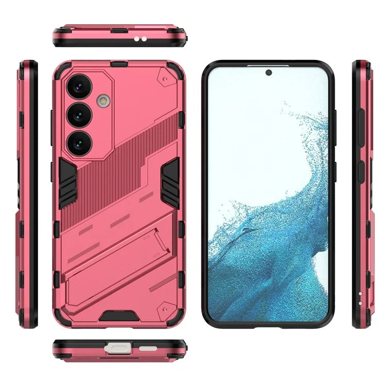 For Samsung Galaxy S24 Case PC+TPU Kickstand Phone Cover