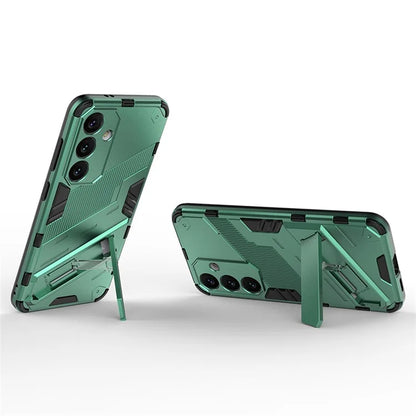 For Samsung Galaxy S24 Case PC+TPU Kickstand Phone Cover