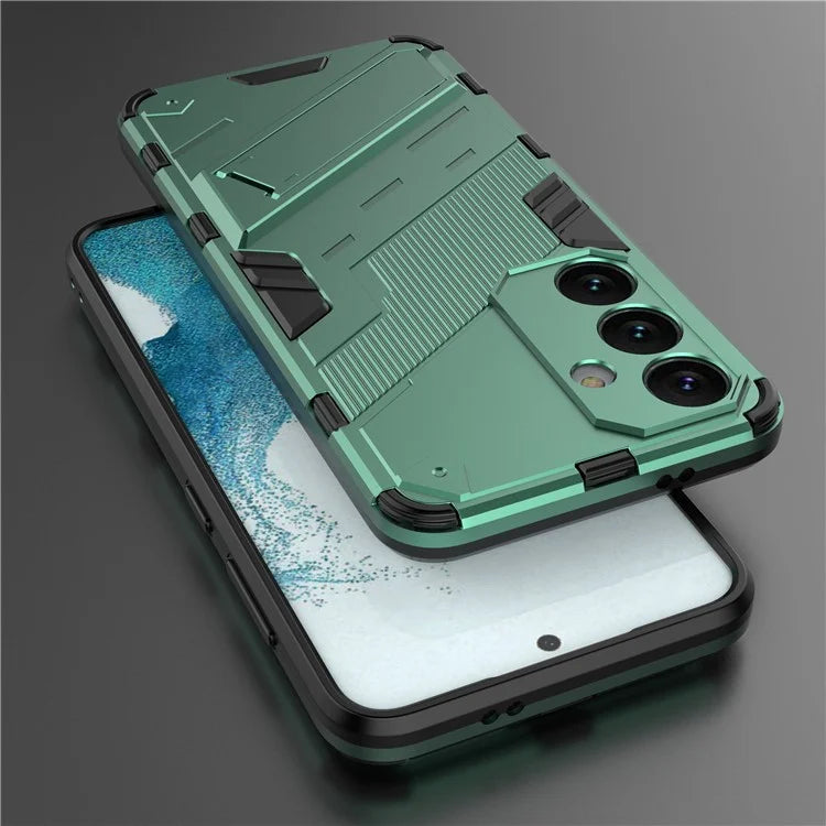 For Samsung Galaxy S24 Case PC+TPU Kickstand Phone Cover