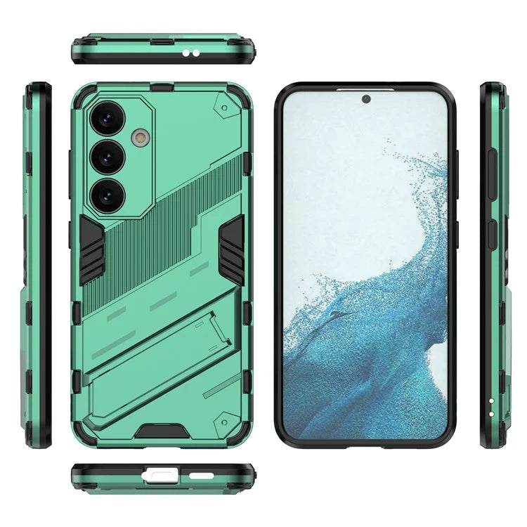 For Samsung Galaxy S24 Case PC+TPU Kickstand Phone Cover