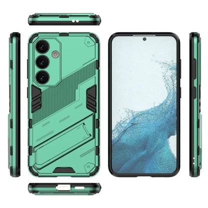 For Samsung Galaxy S24 Case PC+TPU Kickstand Phone Cover