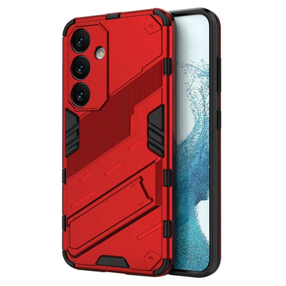 For Samsung Galaxy S24 Case PC+TPU Kickstand Phone Cover