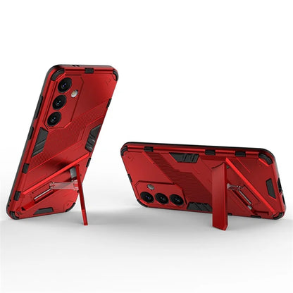 For Samsung Galaxy S24 Case PC+TPU Kickstand Phone Cover