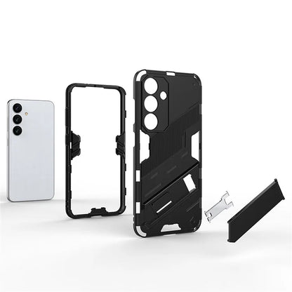 For Samsung Galaxy S24 Case PC+TPU Kickstand Phone Cover