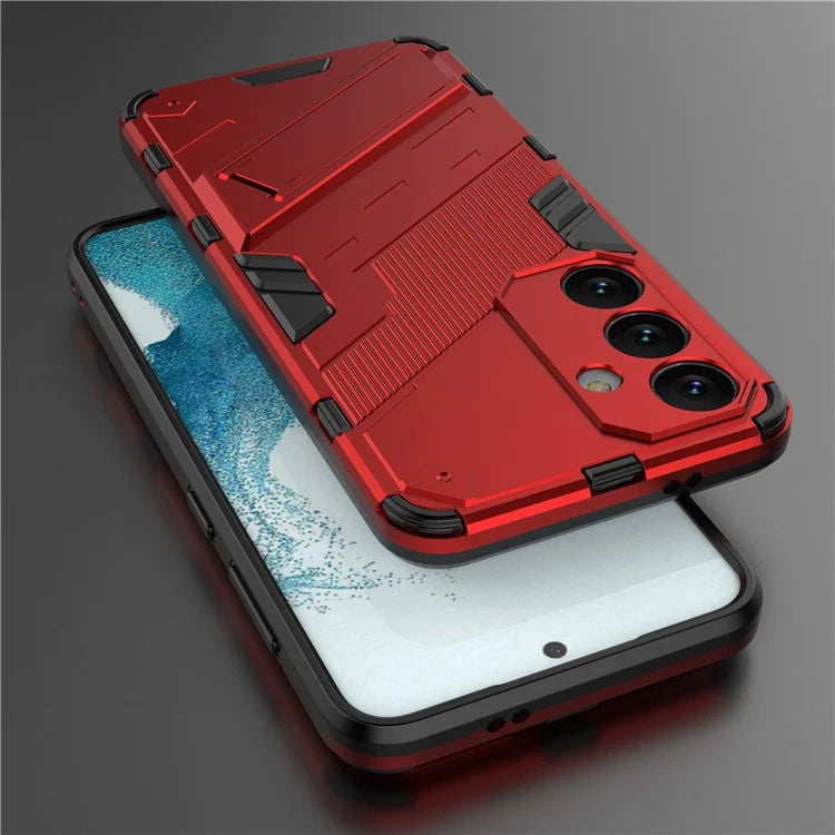 For Samsung Galaxy S24 Case PC+TPU Kickstand Phone Cover