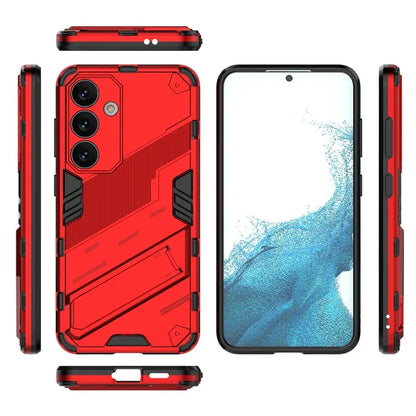 For Samsung Galaxy S24 Case PC+TPU Kickstand Phone Cover