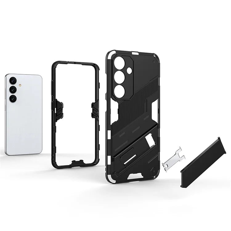 For Samsung Galaxy S24 Case PC+TPU Kickstand Phone Cover