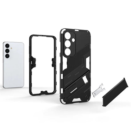 For Samsung Galaxy S24 Case PC+TPU Kickstand Phone Cover