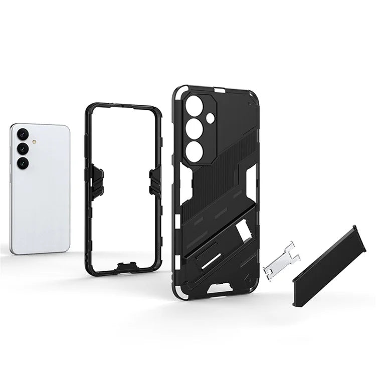 For Samsung Galaxy S24 Case PC+TPU Kickstand Phone Cover