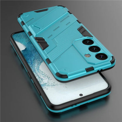 For Samsung Galaxy S24 Case PC+TPU Kickstand Phone Cover