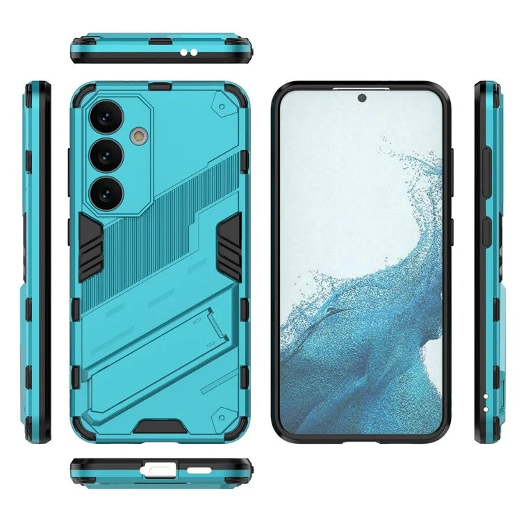 For Samsung Galaxy S24 Case PC+TPU Kickstand Phone Cover