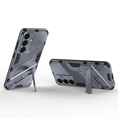 For Samsung Galaxy S24 Case PC+TPU Kickstand Phone Cover