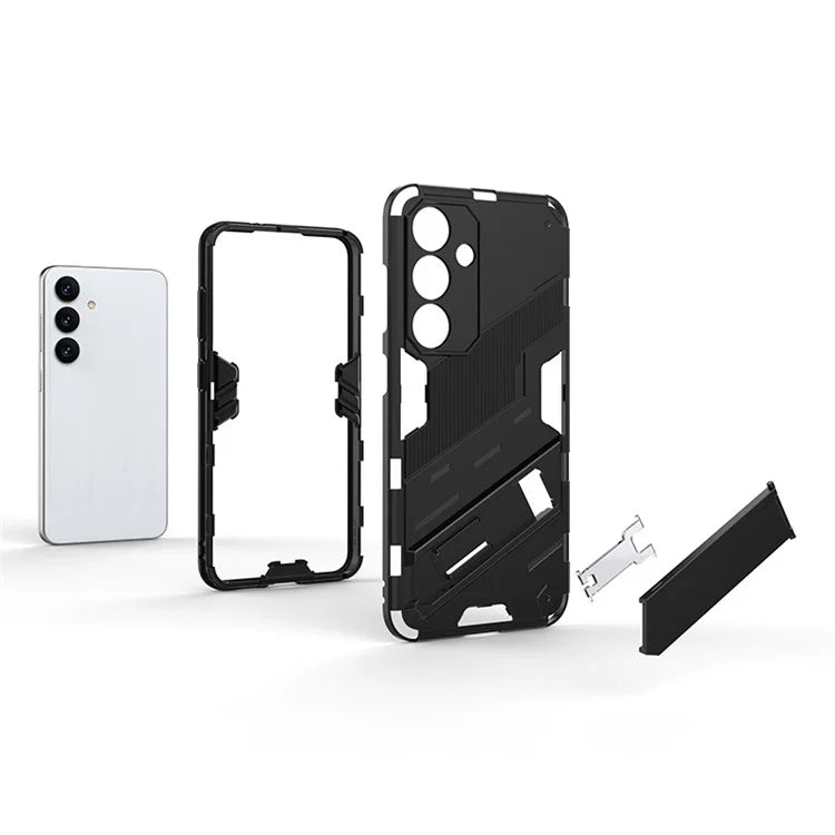 For Samsung Galaxy S24 Case PC+TPU Kickstand Phone Cover