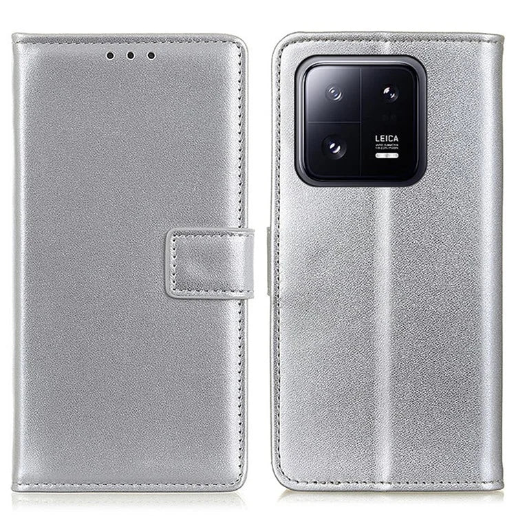 For Xiaomi 14 Case Anti-Scratch Wallet Phone Shell PU Leather Stand Cover