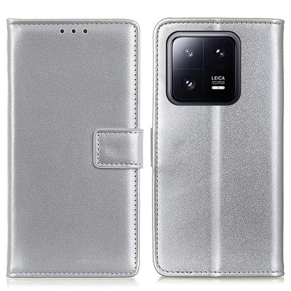 For Xiaomi 14 Case Anti-Scratch Wallet Phone Shell PU Leather Stand Cover